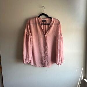 Elegant Pink Women's Blouse